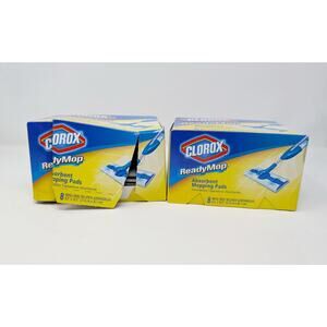 Clorox ReadyMop Absorbent Mopping Refill Pads 14 1 Open Box 1 Closed Box